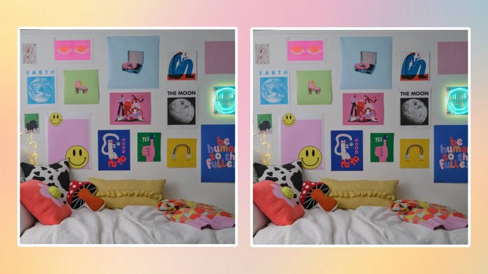 How to decorate dorm room walls without nails