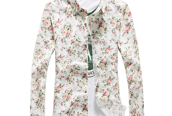 Mens floral dress shirt