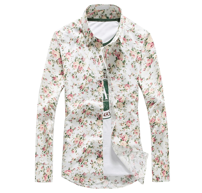 Mens floral dress shirt