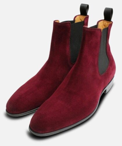 Mens burgundy suede dress shoes