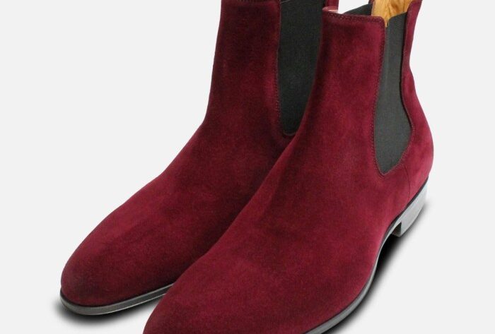 Mens burgundy suede dress shoes