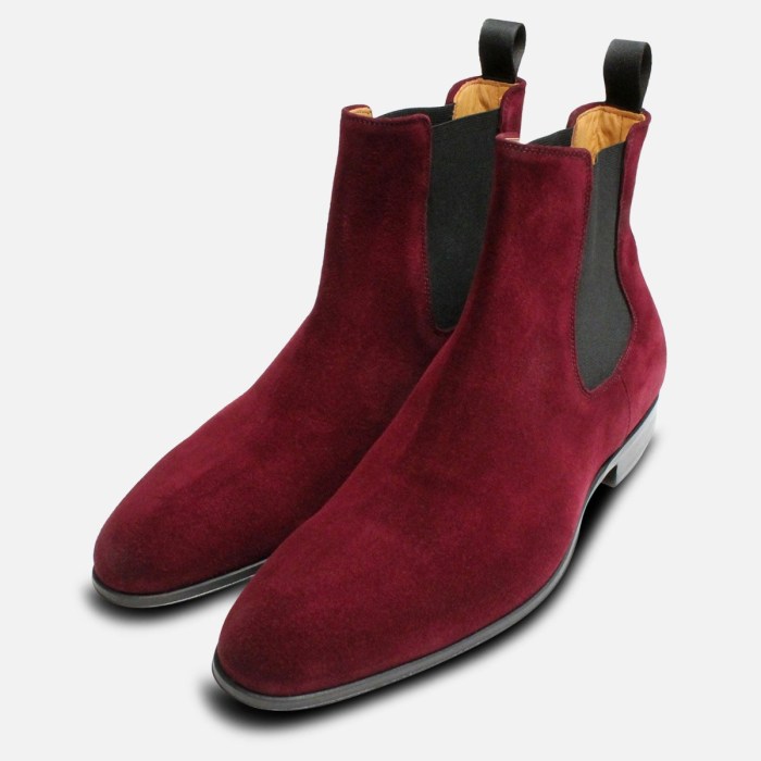 Mens burgundy suede dress shoes