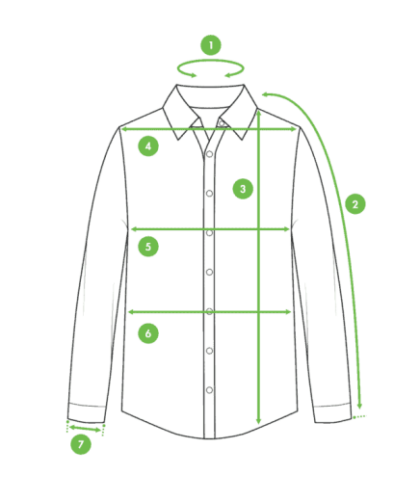 How to measure mens dress shirt