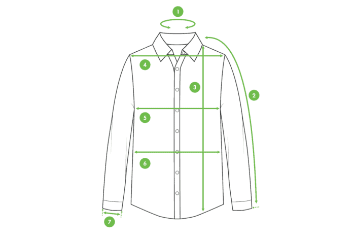 How to measure mens dress shirt