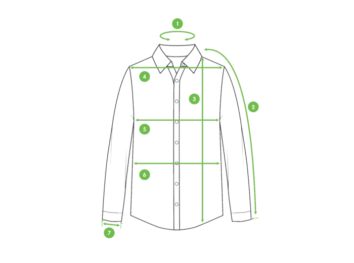 How to measure mens dress shirt