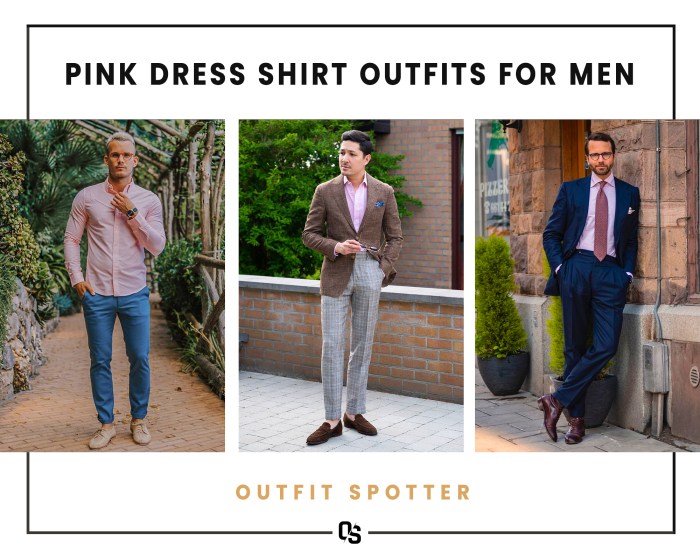 Pink dress shirt outfit mens