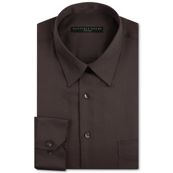 Brown mens dress shirt