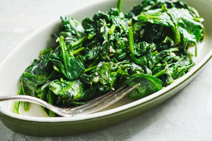 How to cook spinach with garlic chinese style