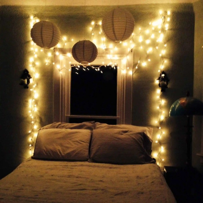 How to decorate room with non drill lights