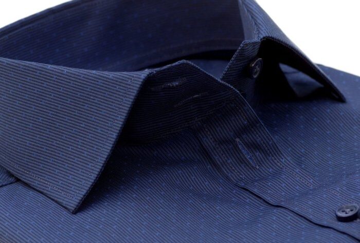 Dark royal blue mens dress shirt